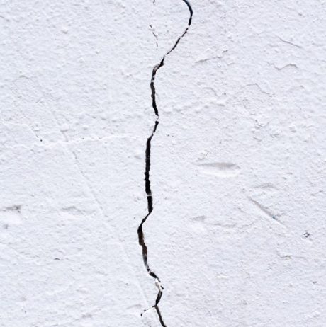 crack in wall